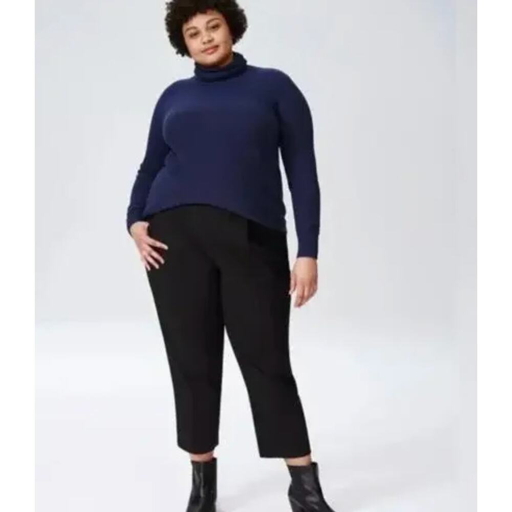 Universal Standard Estella Wool Blend Crop Dress Pants Black Size 4XL (38-40)